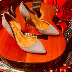 Fabulous Soft Velvet Light Blue Heels by Apt 9!